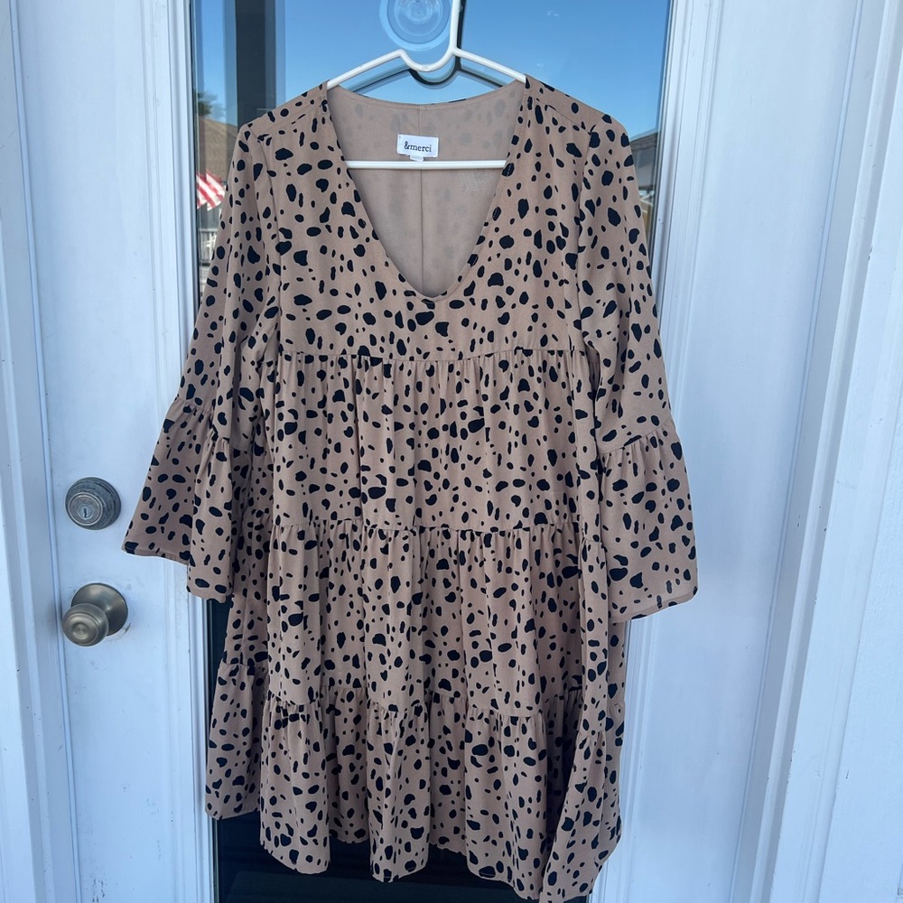 Casual leopard print dress